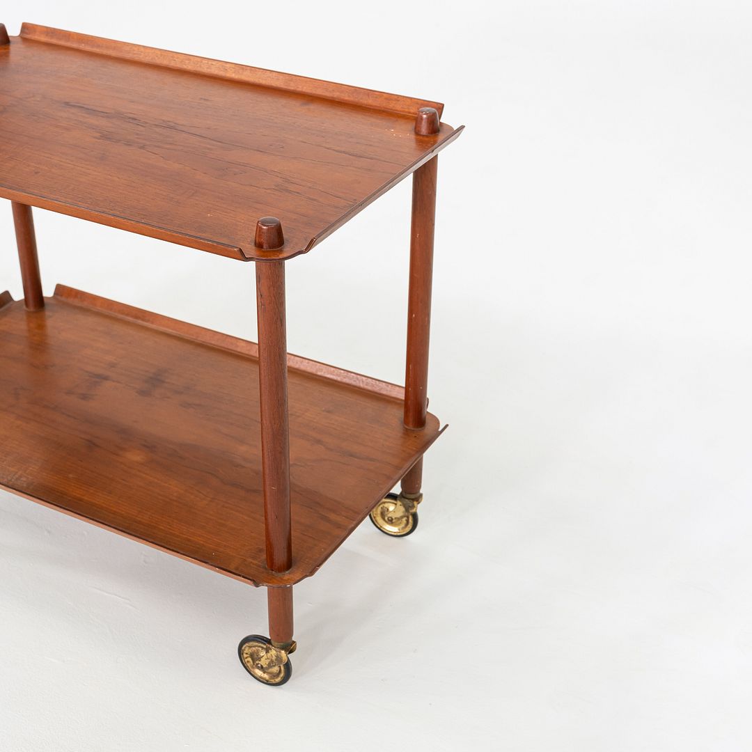 1960s Poul Hundevad for Vamdrup Teak Bar / Serving Cart in Teak Made in Denmark