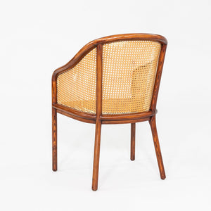 1980s Ward Bennett for Brickel Associates Bankers Chair in Dark Oil Ash 3x Avail