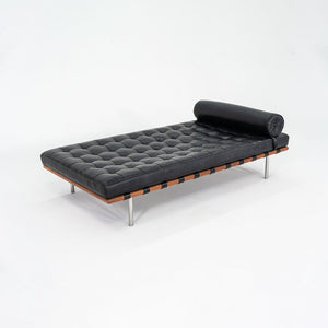1980s Mies van der Rohe for Knoll Barcelona Daybed in Black Leather, Model 258L