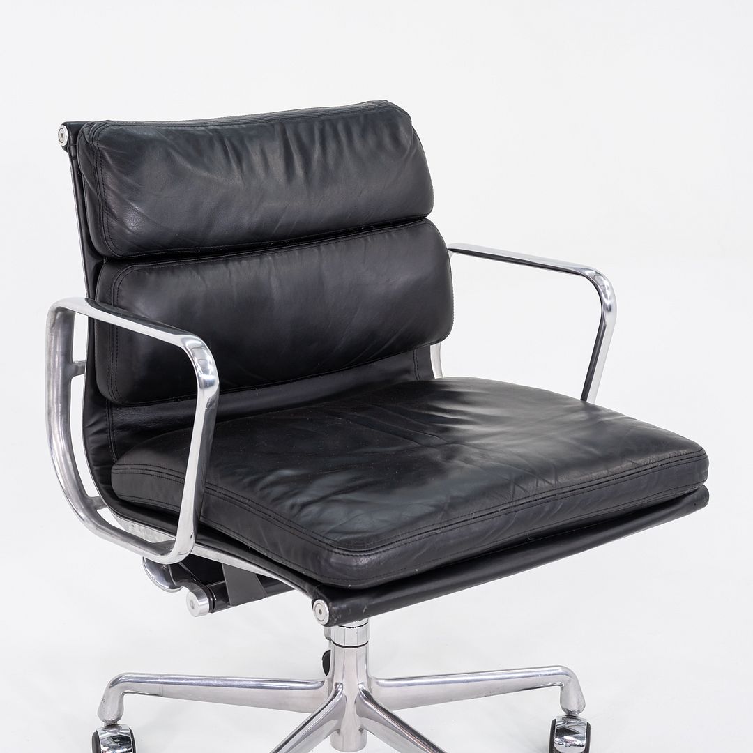 1990s Herman Miller Eames Soft Pad Management Desk Chair in Black Leather 5x Available