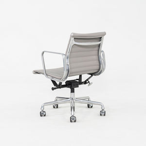 2010s Herman Miller Eames Aluminum Management Desk Chair Grey Naugahyde 2x Avail