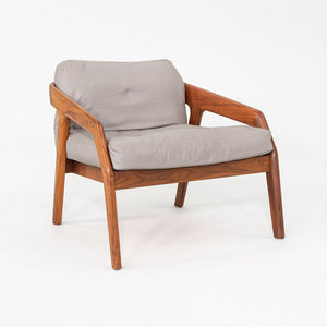 2020s Formstelle Zeitraum Friday 1 Lounge Chair Walnut & Grey Leather 2x Avail