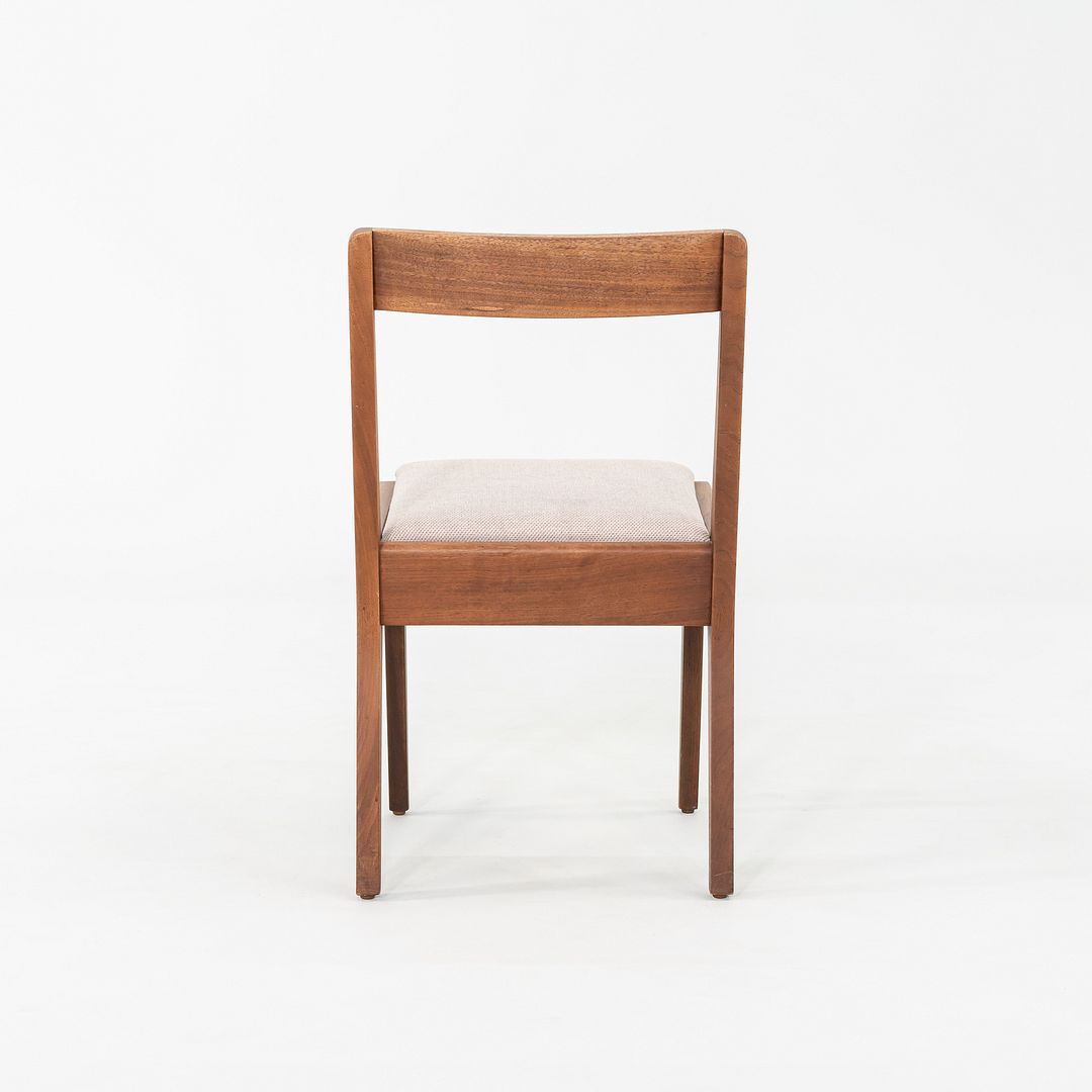C. 1951 Set of Nine Jens Risom for Knoll 666 Dining Chairs Walnut with Fabric