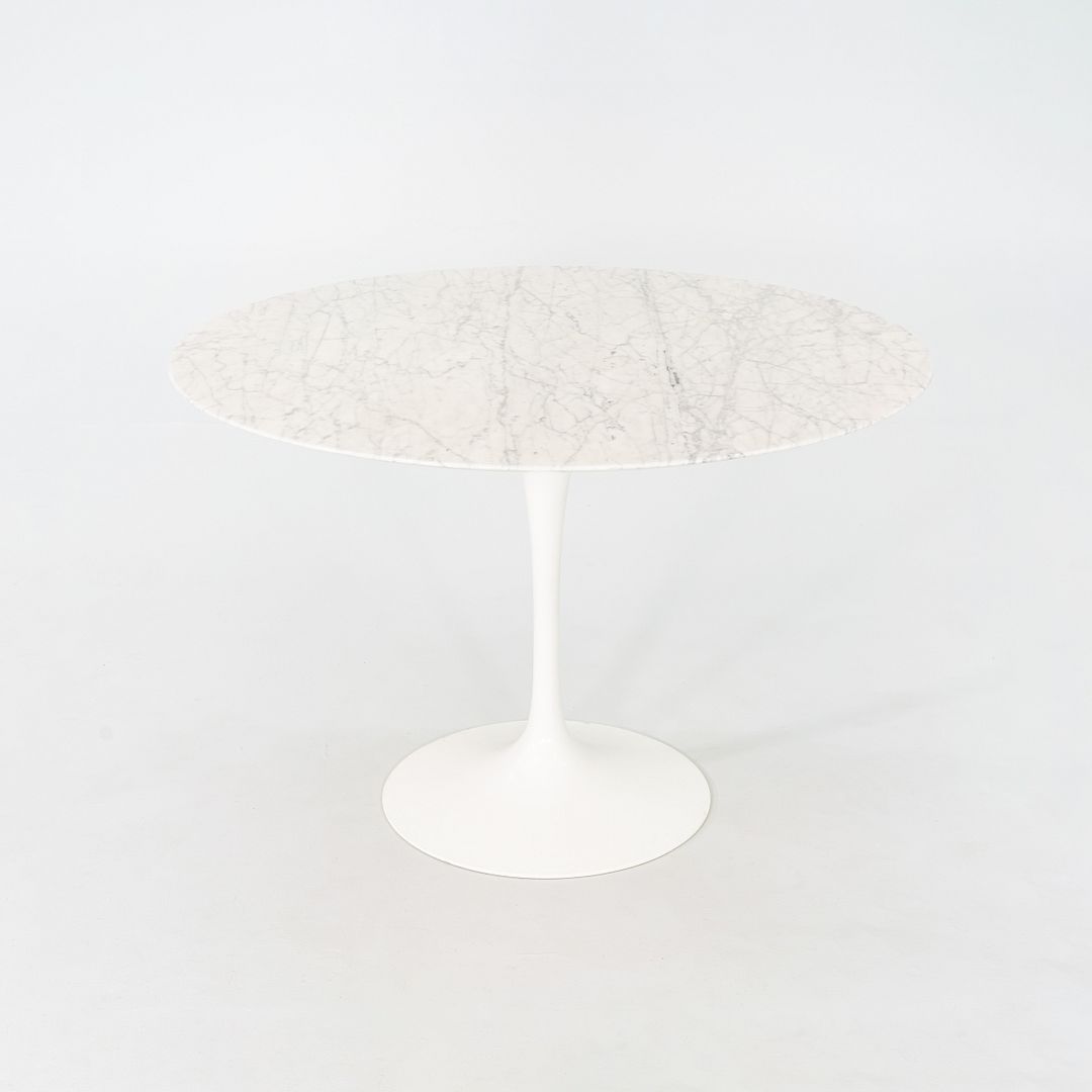 2011 Eero Saarinen for Knoll Round Dining Table with Marble Top 42 inch Diameter