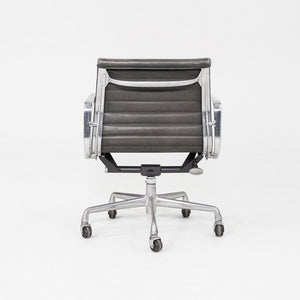 1995 Herman Miller Eames Aluminum Management Desk Chair in Grey Leather 4x Avail