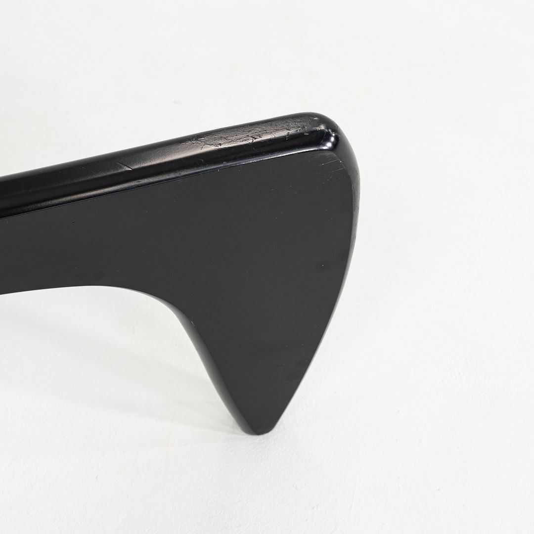 C. 2007 Isamu Noguchi for Herman Miller Coffee Table in Black with Glass Top