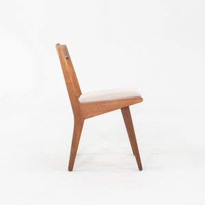 C. 1951 Set of Nine Jens Risom for Knoll 666 Dining Chairs Walnut with Fabric