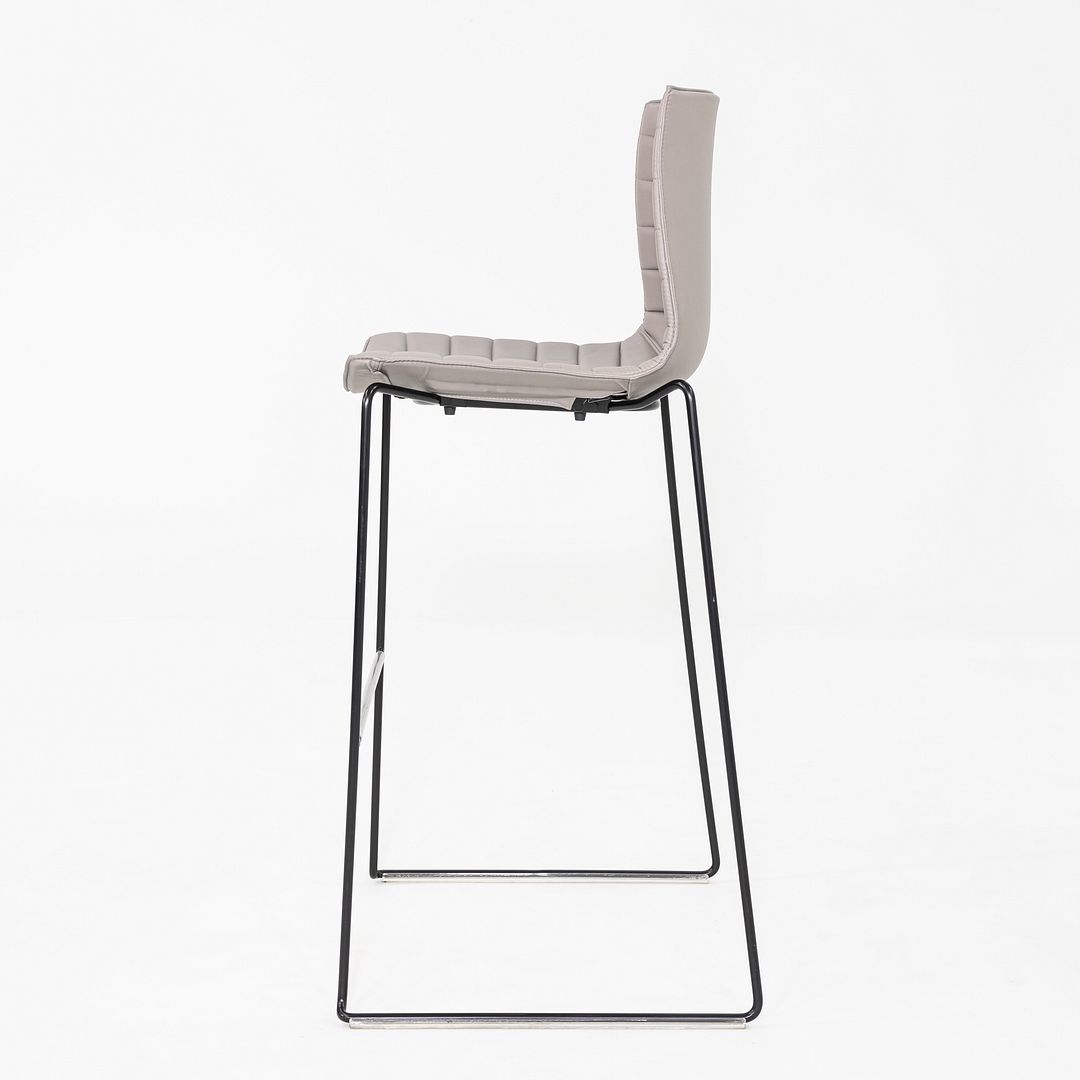 2010s Arper Catifa 46 Bar Stool in Beige Vinyl with Steel Frame 8x Available