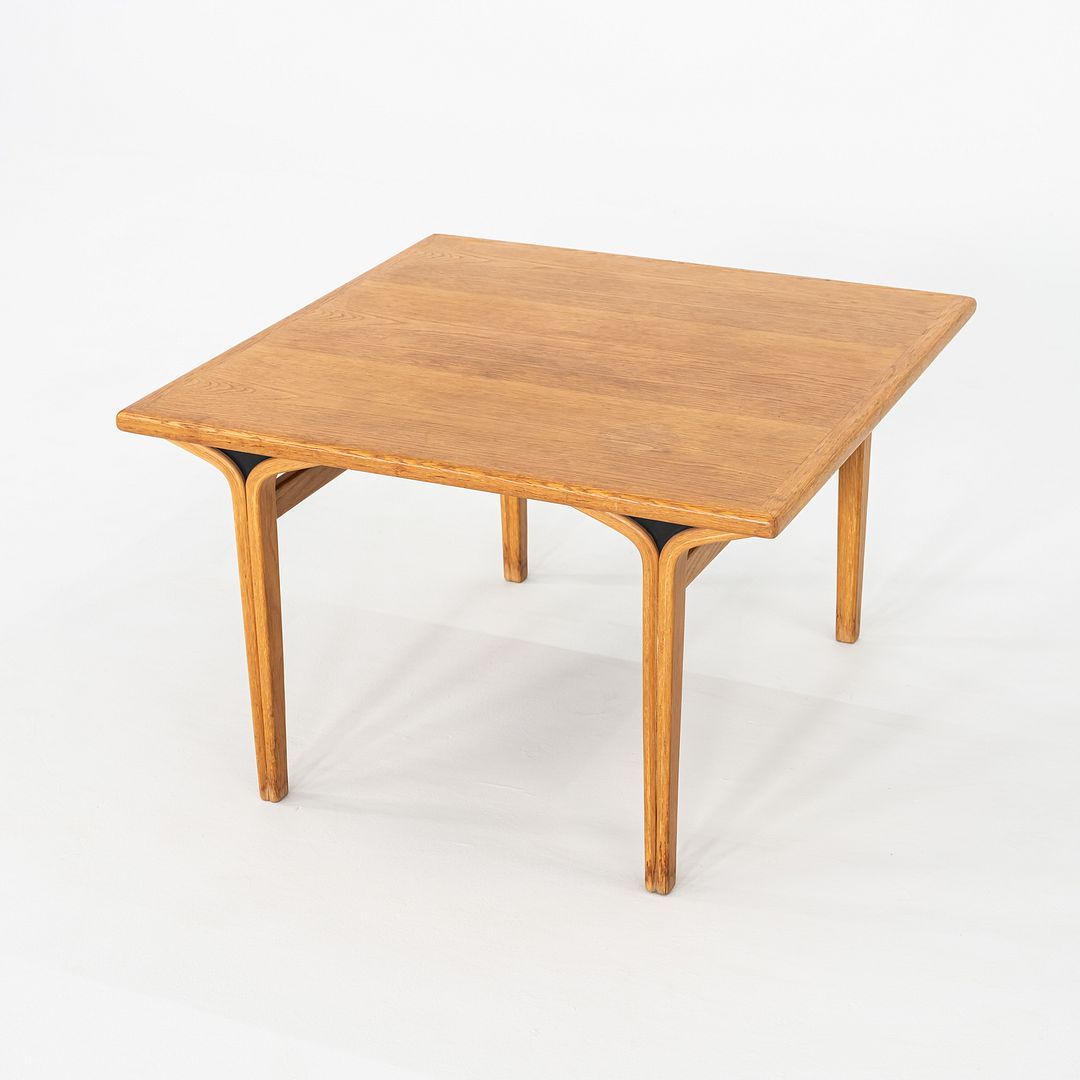 1978 Bill Stephens for Knoll 1300 Series Side End Table in Oak w/ Bentwood Legs