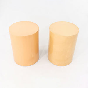 Pair of 1970s Paul Mayen for Intrex Habitat Lacquered Pedestal Tables 18 inches
