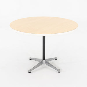 2000s Herman Miller Eames Occasional Table with Wood Laminate Top 42 inch Top