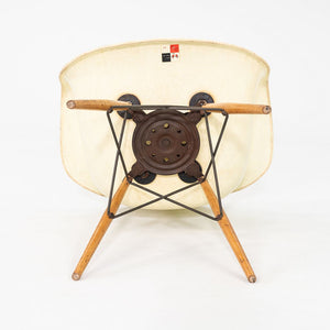 C. 1950 Herman Miller Eames PAW Swivel Chair w/ Birch Dowel Base in Parchment