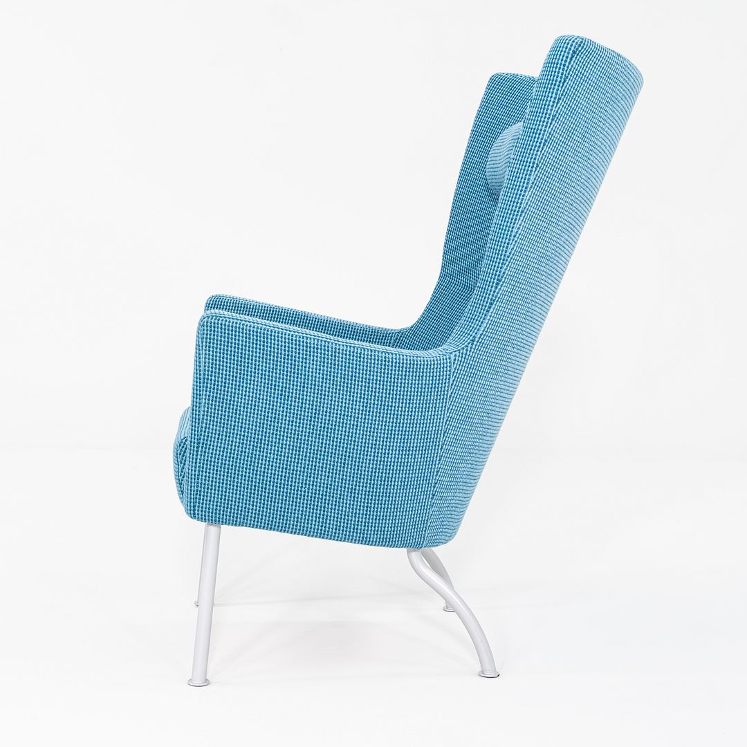 2000s Sofia Dahlen for Swedese Solino Lounge Chair Upholstered in Blue Fabric