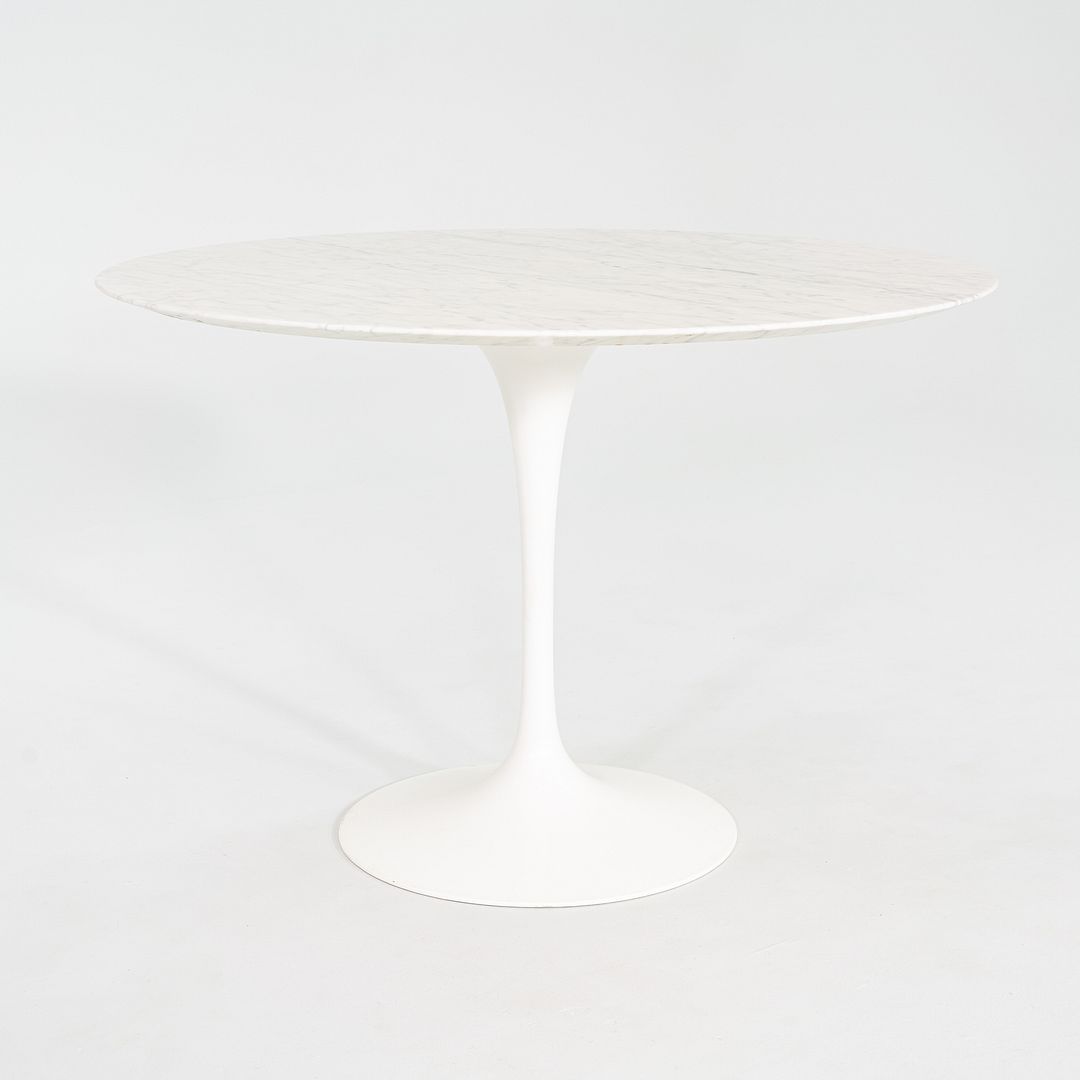 2011 Eero Saarinen for Knoll Round Dining Table with Marble Top 42 inch Diameter