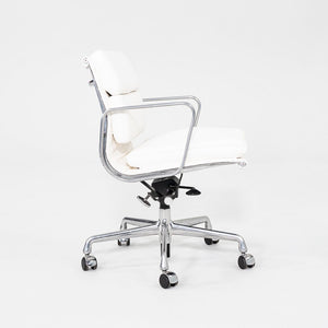 2010s Herman Miller Eames Soft Pad Management Desk Chair with White Leather