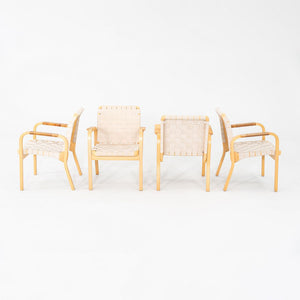 1970s Set of Four Alvar and Aino Aalto for Artek Model 45 Dining Chairs in Beech