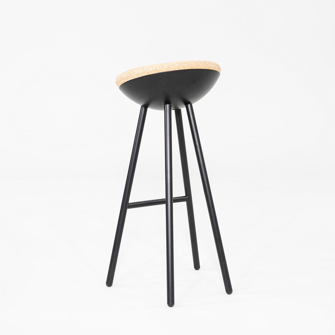 2010s Note Design Studio for Mitab Boet Bar Stool in Metal w/ Cork Seat 5x Avail
