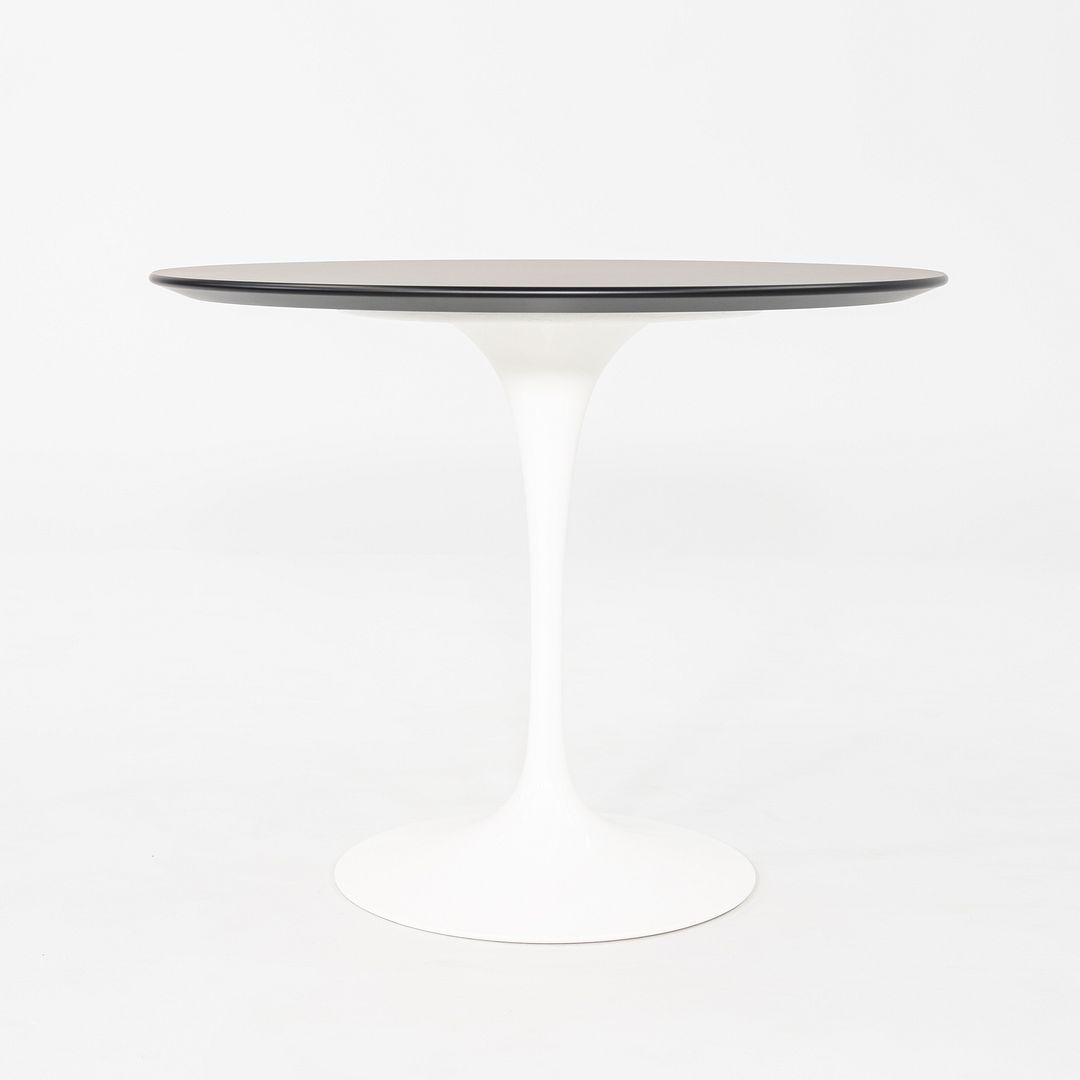 2023 Eero Saarinen Knoll Tulip Dining Table Top 35" Round in Black Laminate