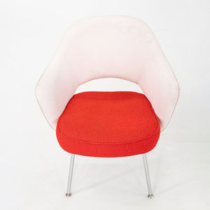 2010s Set of 4 Eero Saarinen for Knoll Executive Arm Chairs in Two-Toned Fabric w/ Cato