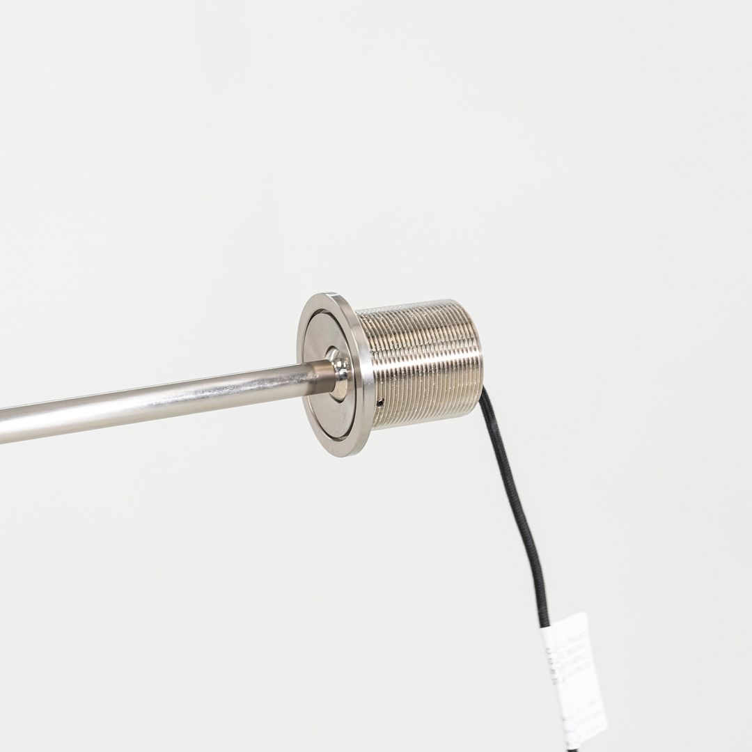 2020 Peter Bristol Juniper Thin Task Lamp w/ Desk Inset Satin Nickel 12+ Avail