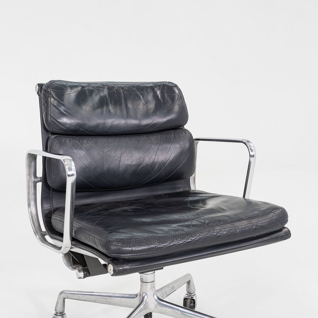 1989 Herman Miller Eames Soft Pad Management Desk Chair Black Leather 7x Avail
