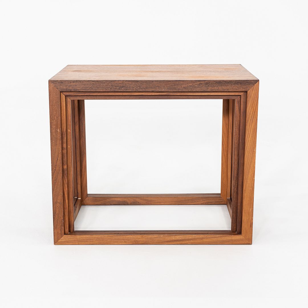 1960s Set of Three Teak Nesting Tables by Jorgen Baekmark for Poul Christiansen