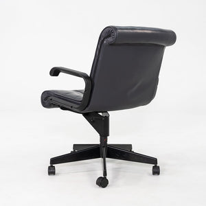 C. 2001 Richard Sapper Management Desk Chair w/ Grey Leather Upholstery 6x Avail