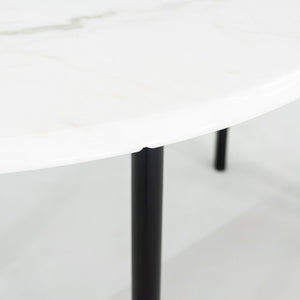 1990 Knoll Joseph D'Urso Racetrack Dining / Work Table in Steel with Marble Top