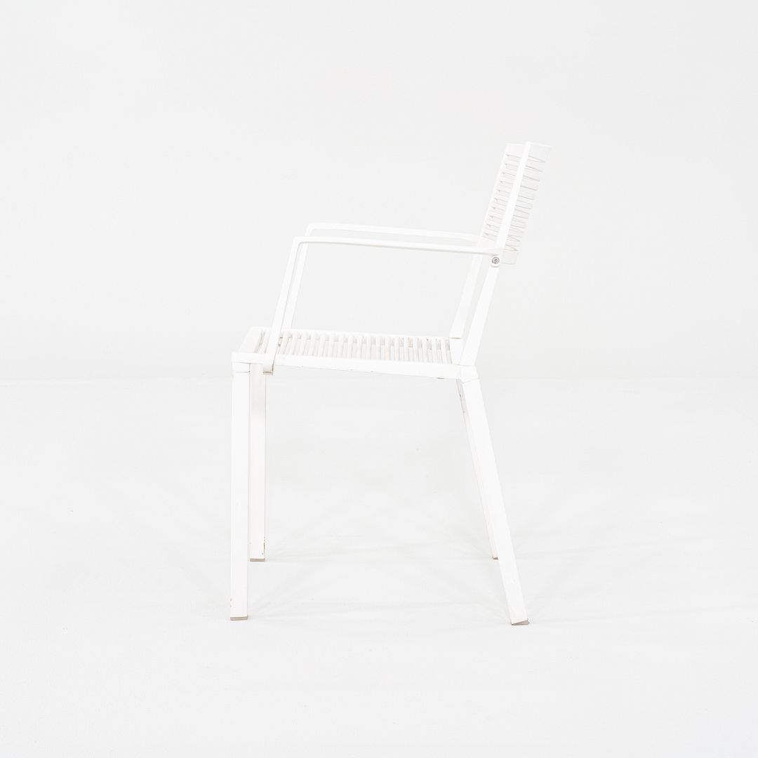 2020s Janus et Cie Easy Stackable Armchair Powder Coated White 13x Ava ...