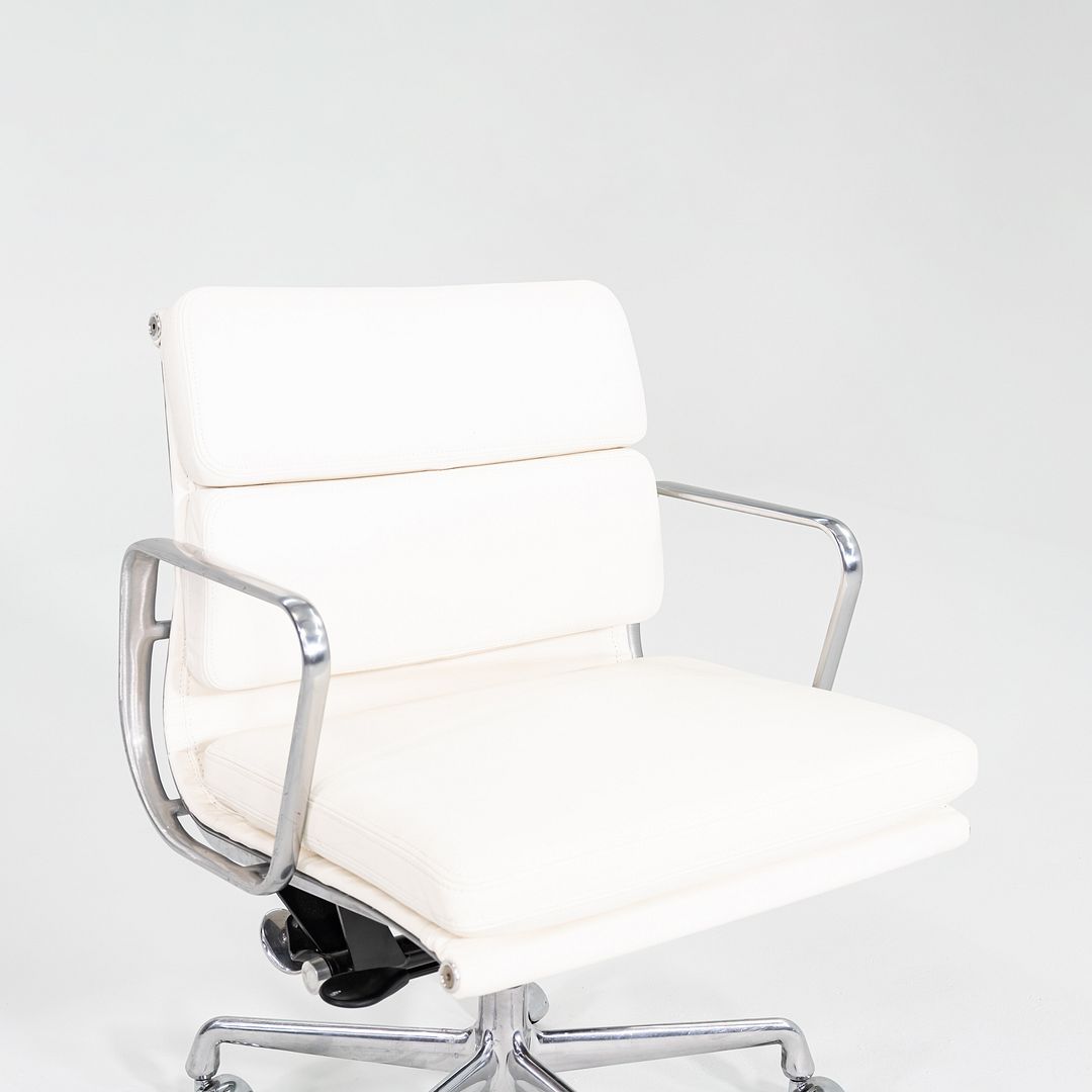 2020s Herman Miller Eames Soft Pad Management Desk Chair with White Leather