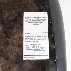 2006 Nicos Zographos Alpha Bucket Executive Desk Chair in Grey Leather 9x Avail