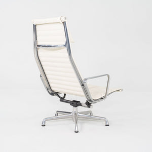 2009 Herman Miller Eames Aluminum Group Lounge Chair with 2101 Ivory Leather