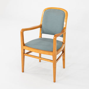 1970s Set of 12 Jack Lenor Larsen Furniture Dining Arm Chairs in Maple
