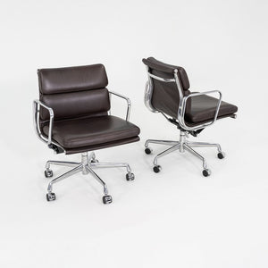 2019 Herman Miller Eames Soft Pad Management Desk Chair Brown Leather 7x Avail