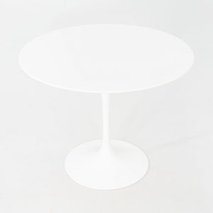 2019 Eero Saarinen for Knoll Tulip Dining Table with White Laminate 36" Top