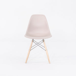 2020 Pair of Herman Miller Eames Plastic DSW Dining Shell Chairs w/ Eiffel Base