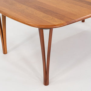 1990s Haslev Mobelsnedkeri of Denmark Timeless Coffee Table in Teak 56x36 in