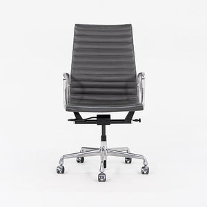 2016 Aluminum Group Executive Desk Chair, EA337 by Ray and Charles Eames for Herman Miller in Grey Leather 3x Available