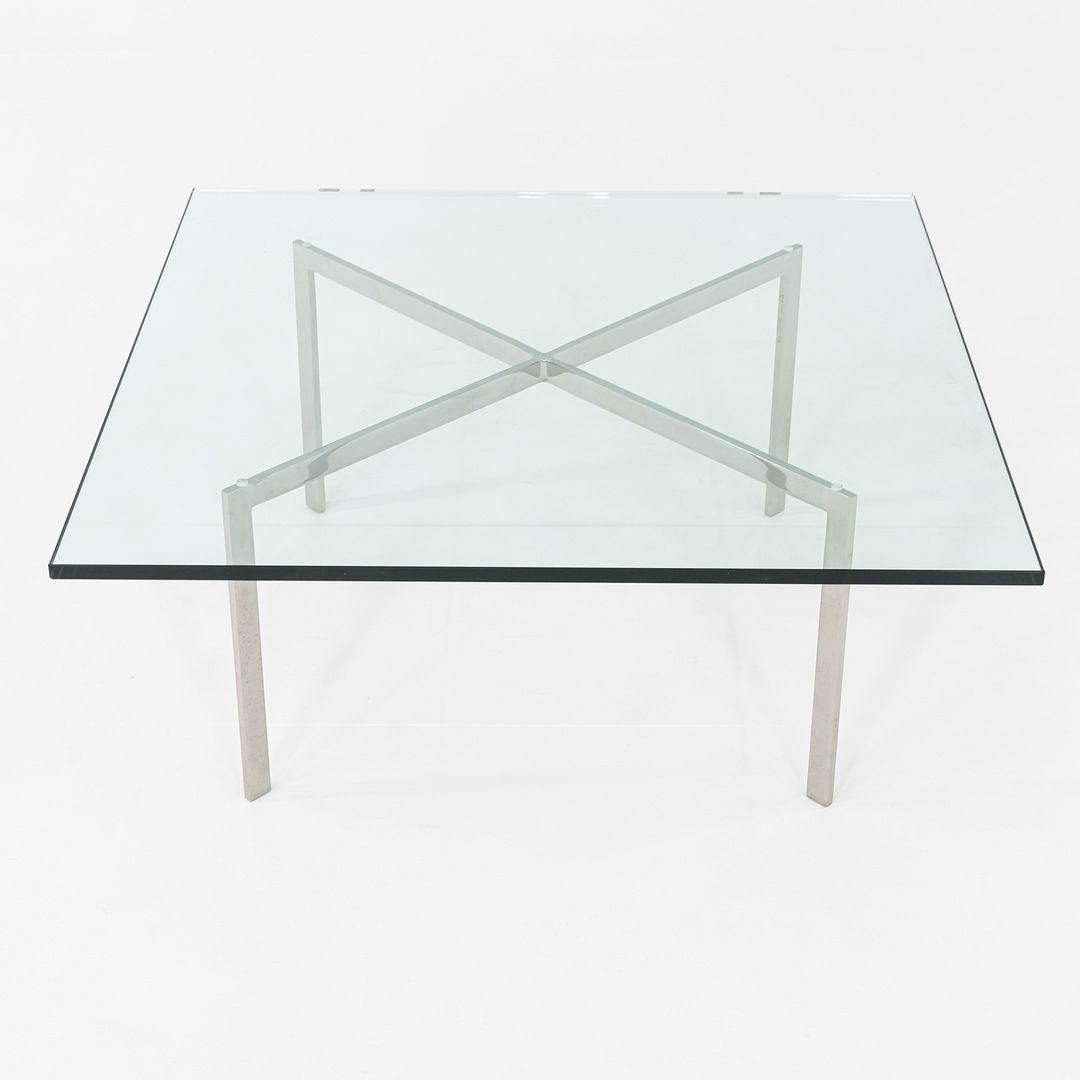 2005 Mies van der Rohe for Knoll Barcelona Coffee Table Stainless Steel & Glass