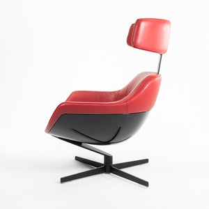 2013 277 Auckland Lounge Chair by Jean-Marie Massaud for Cassina in Red Leather 2x Available
