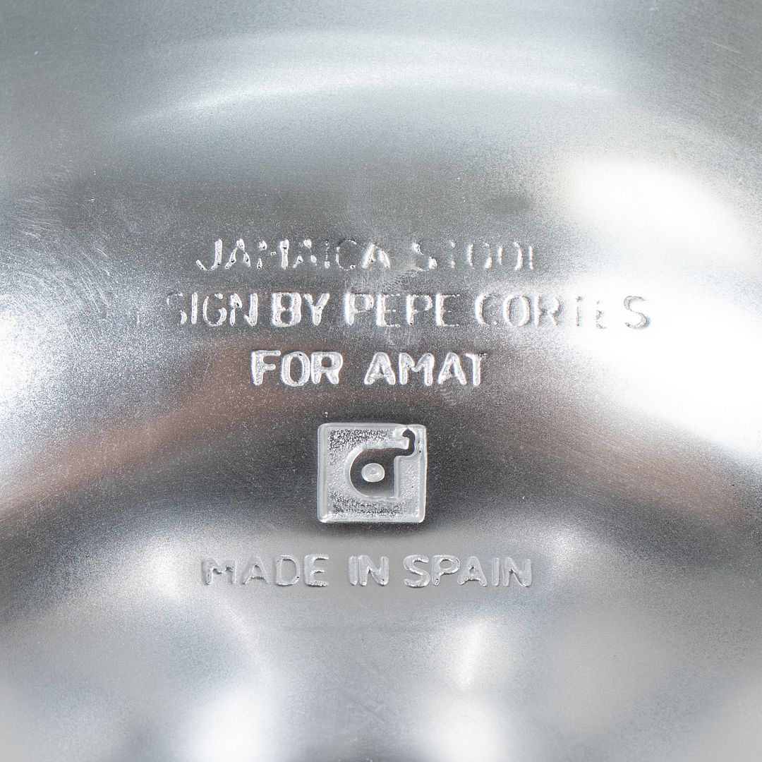 2000s Jamaica Bar Stool by Pepe Cortes for Knoll in Cast Aluminum and Chromed-Steel 10x Available