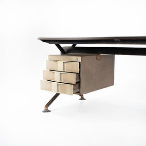 1960s Arco Office Desk by Studio BBPR for Olivetti in Iron and Bakelite