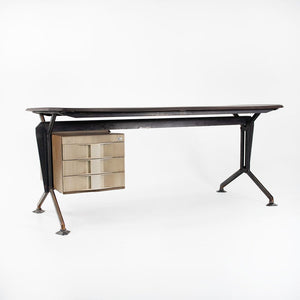 1960s Arco Office Desk by Studio BBPR for Olivetti in Iron and Bakelite