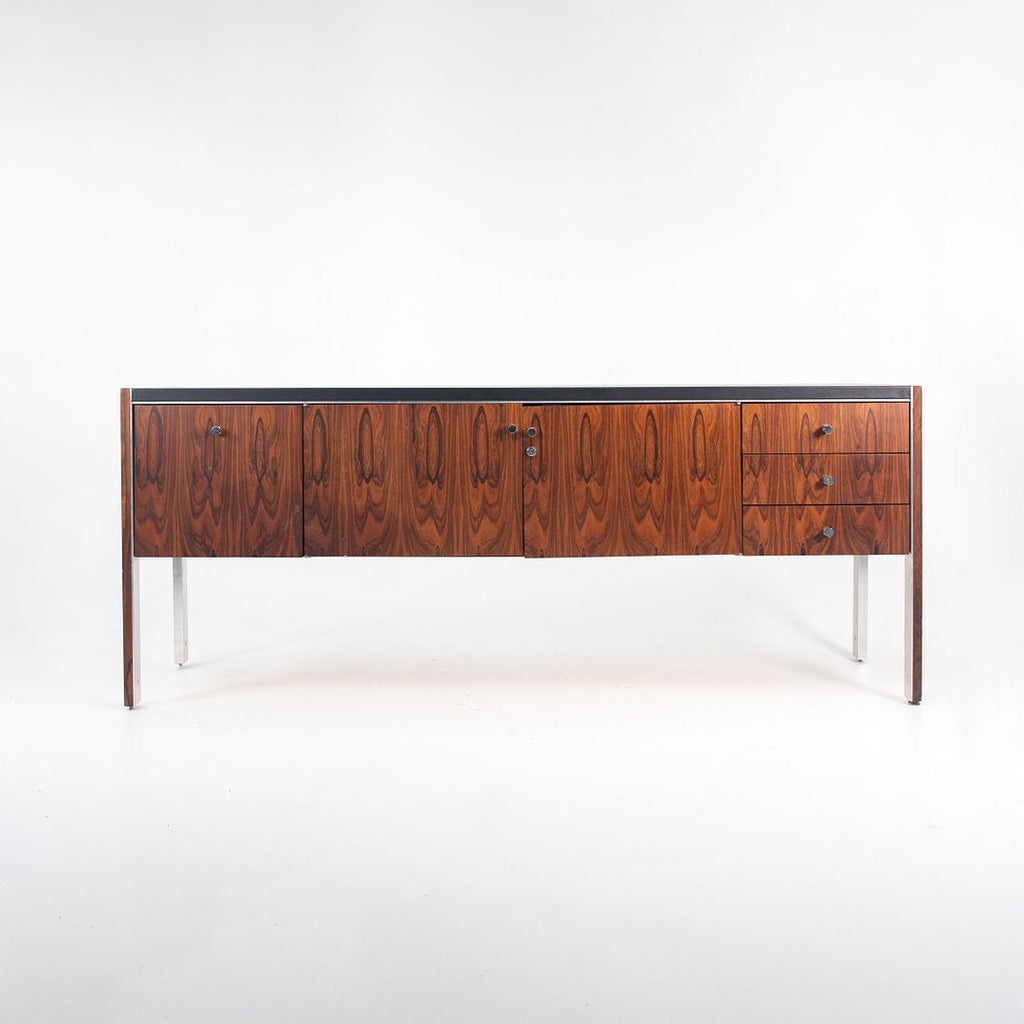 SOLD 1970s Biltrite Rosewood Credenza Cabinet by Herman Miller for Biltrite in Rosewood