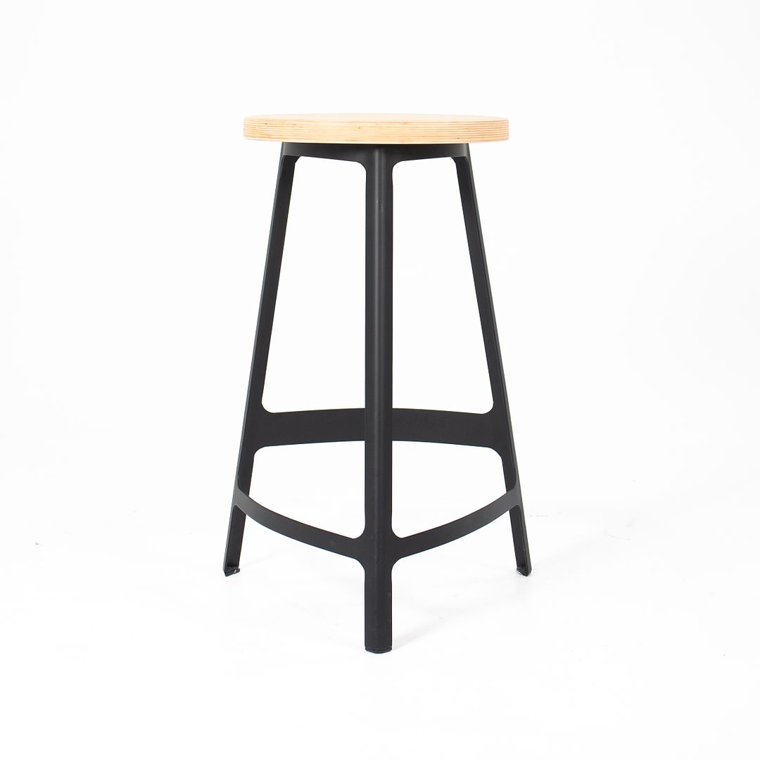 2010s Factory Counter Stool by Sean Dix in Wood and Steel 4x Available
