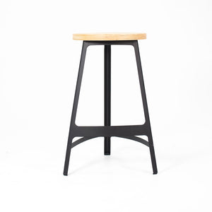 2010s Factory Counter Stool by Sean Dix in Wood and Steel 4x Available
