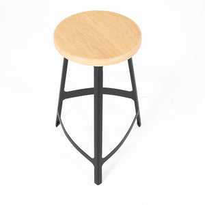 2010s Factory Counter Stool by Sean Dix in Wood and Steel 4x Available