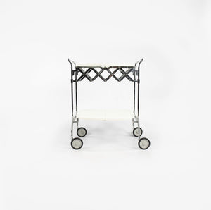 2009 Gastone Trolley Bar Cart, Model 4470 by Antonio Citterio and Glen Oliver Low for Kartell Steel, Chrome, Aluminum, Plastic, Paint, Rubber