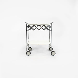 2009 Gastone Trolley Bar Cart / Tray Table, Model 4470 by Antonio Citterio and Glen Oliver Low for Kartell Steel, Chrome, Aluminum, Plastic, Paint, Rubber