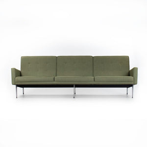 SOLD 1958 Parallel Bar Three Seat Sofa, Model 57 by Florence Knoll in Original Fabric Upholstery
